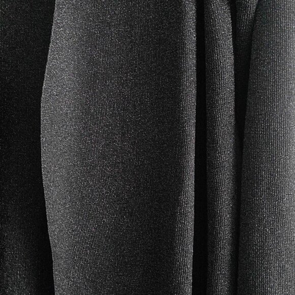 Coldwater Creek Cardigan Open Front Gunmetal Metallic Sparkle EUC Sz L (14) - Picture 3 of 7